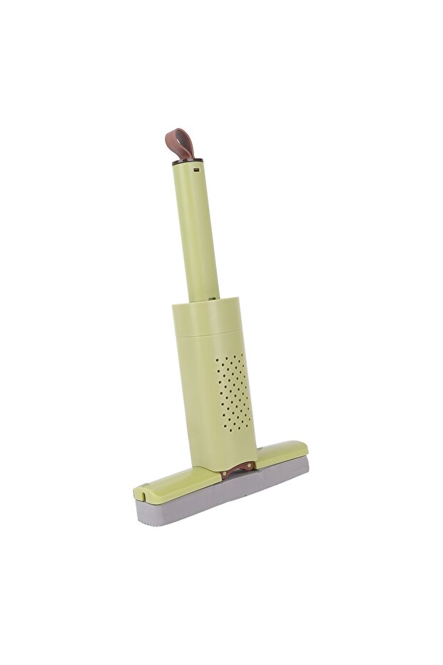 Mini Mop, Flippy, For Home Use, Self-Wringing System, Portable, 180° Rotation, 15 x 27.5 cm, Green - 6