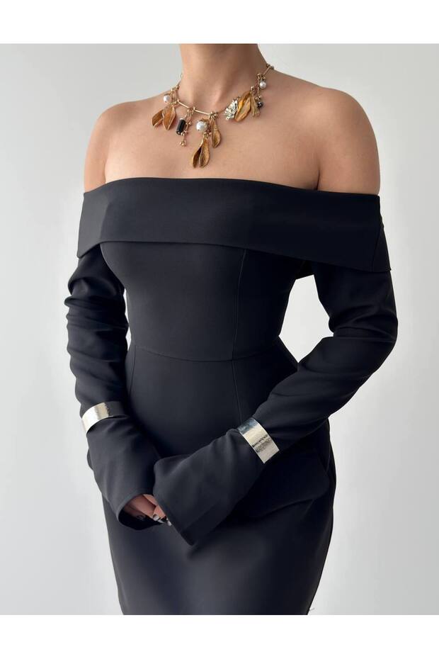 Devru Straplez Cep Detay Mini Elbise - 5