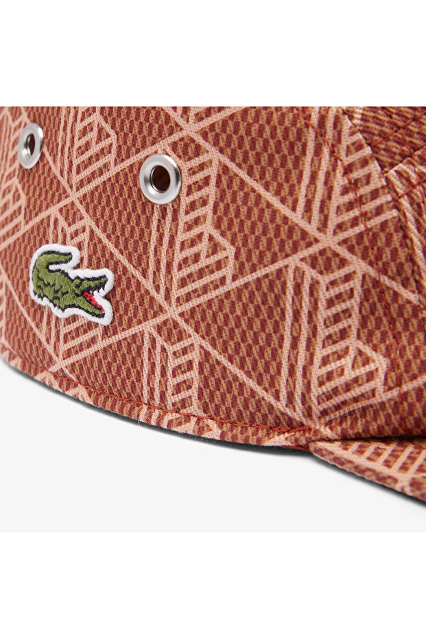 Unisex Monogram Kahverengi Şapka - 4