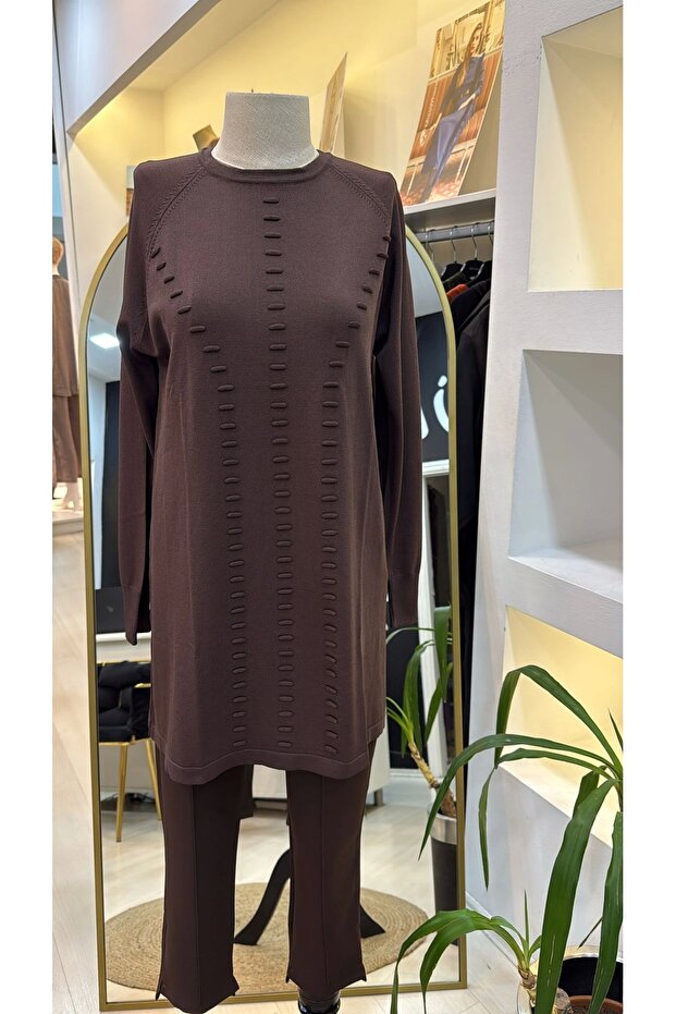 Triko Tunik 907 kahve - 1