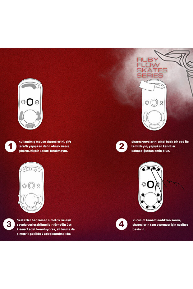 Ruby Flow Dot Mouse Skates - 7