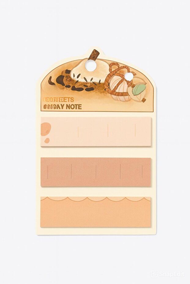 Tatlı Desenli 90 Yapraklı Yapışkan Not Kağıdı Seti – Renkli ve Şirin Sticky Note (TEKLİ) - 2
