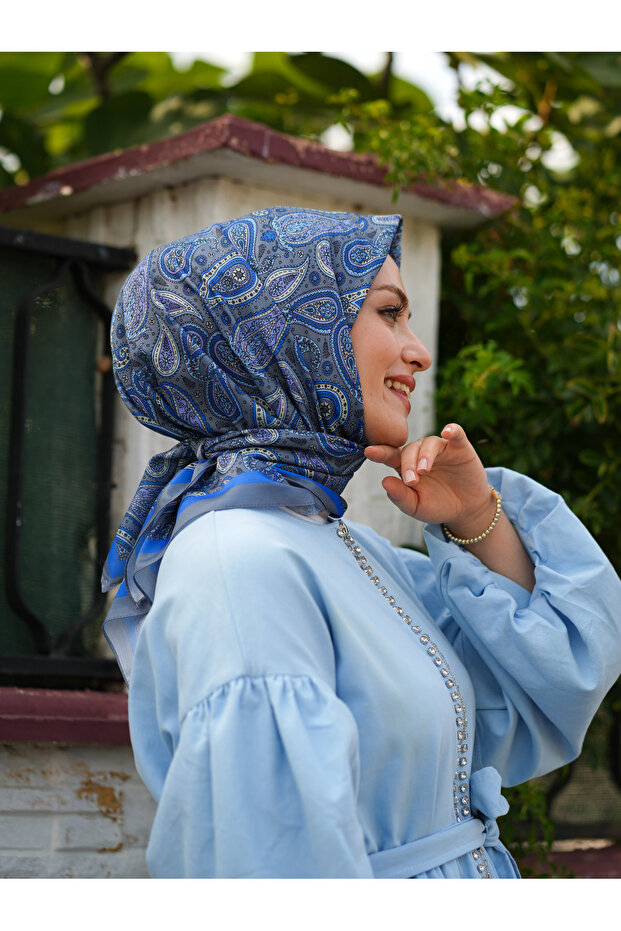 وشاح ناعم بنمط عرقي - 1