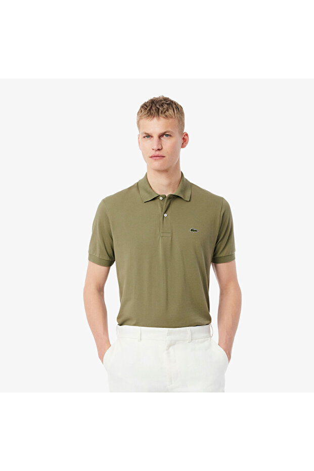L.12.12 Light Erkek Classic Fit Haki Polo - 1