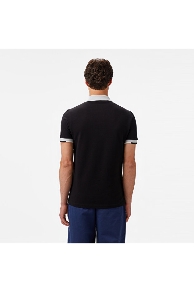 Erkek Regular Fit Renk Bloklu Gri Polo - 2