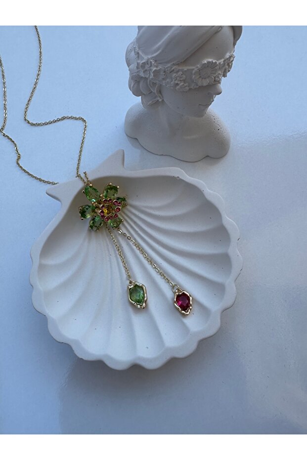 Steel Flower Pendant Jewelry