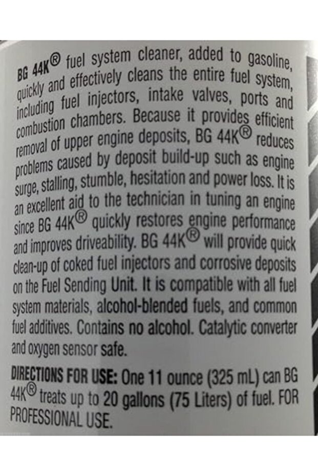 منظف ومحسن أداء المحرك من BG EPR + MOA - 8