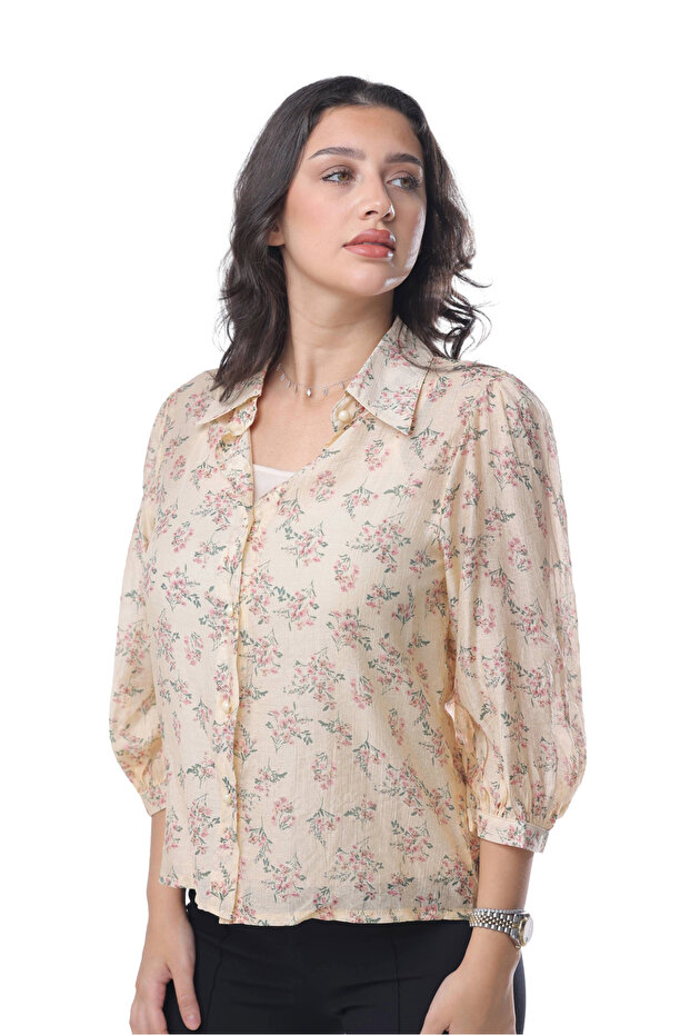 بلوزة زهرية ناعمة - 7