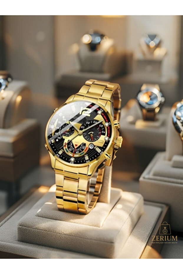 Modern Tarz Yuvarlak Kadranlı Modern Erkek Kol Saati - 3