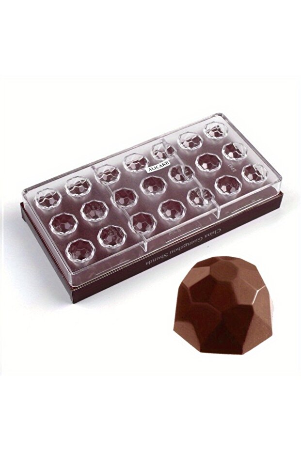 1pc شكل البولي كربونات الشوكولاتة قالب للحلوى 21 تجويف 8g/pieces الحلويات الخبز Pa