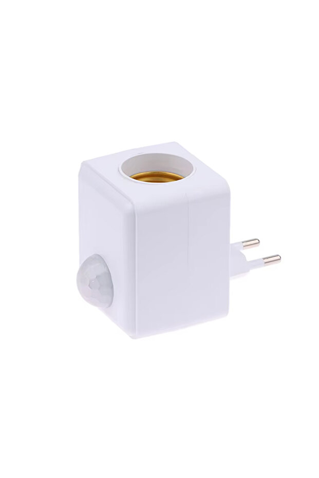 E27 EU AC110-240V E27 Led Lamp Base with Motion Sensor PIR Human Induction Light Bulb Holder Socket - 1