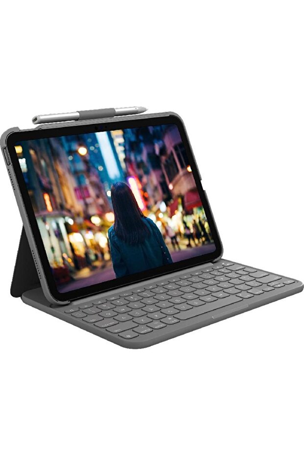 Slim Folio Tablet Case with Keyboard - 1
