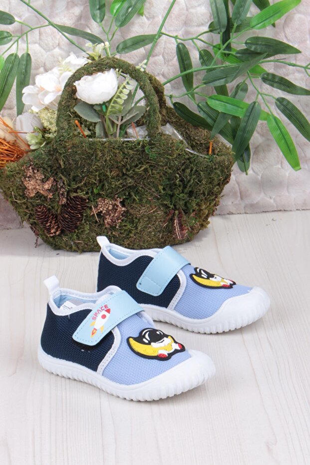 3410 Gz Astronaut Kindergarten Nursery Home Boys Linen Slippers Shoes