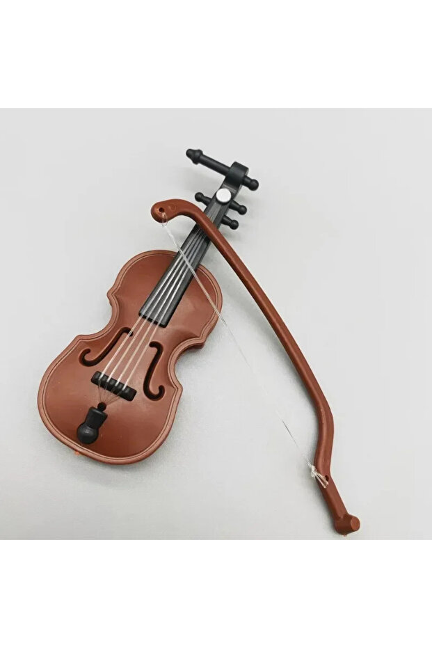 1pc B9025A Mini Violin Ornament, Musical Instrument Decoration, Micro Landscape Small Ornament, Home