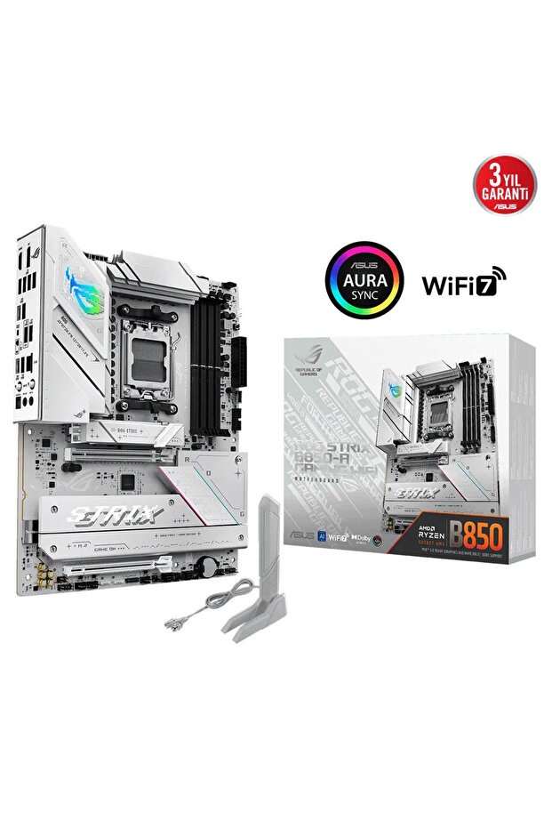ROG STRIX B850-A GAMING WIFI، 4XDDR5، 4X M2، HDMI، DP، 2XTYPE-C، واي فاي 7، بلوتوث V5.4، AM5 S