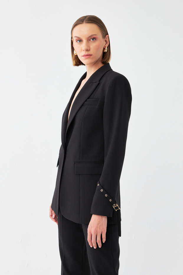 Tek Düğmeli Blazer Takım - 4