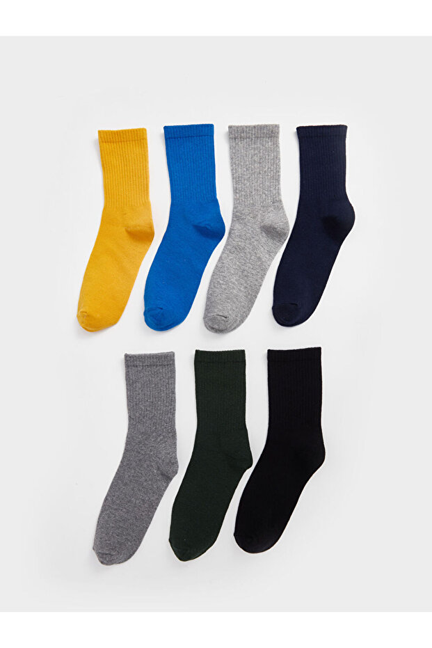 Create Your Style from Uzg Store |   Basic Boy's Socks 7-Piece - 1
