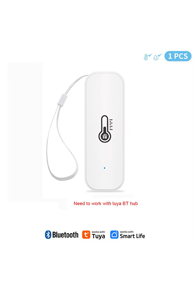 1pc Bluetooth Temperature and Humidity Sensor with A String Indoor Humidity Sensor Battery Powered T - 1