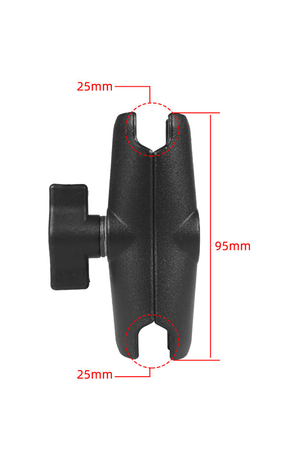 Cycling 9.5cm Double Socket Arm Aluminum Alloy for RAM Mounts 5.5cm 9.5cm 15cm Lights Camera Extensi