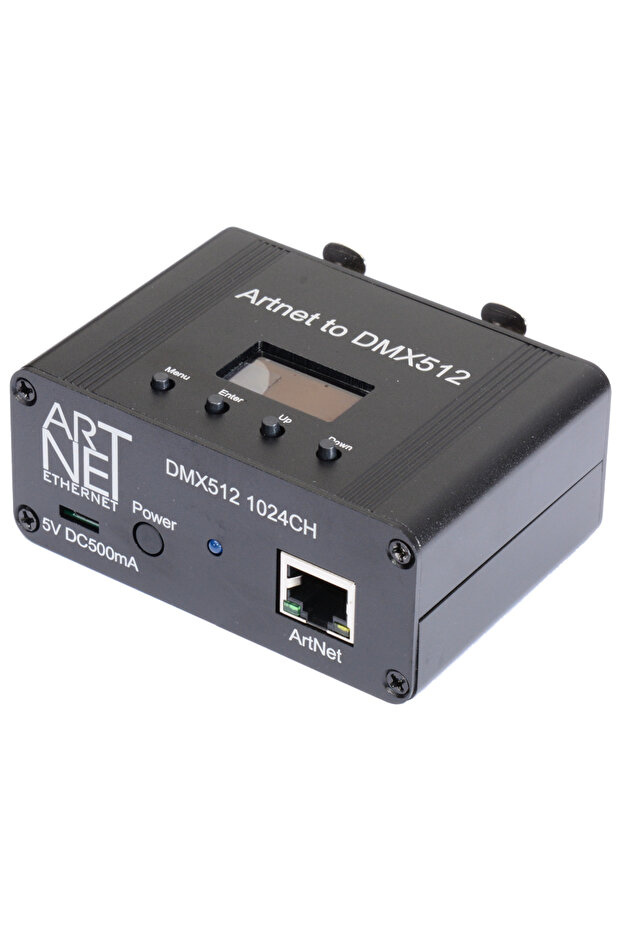 صندوق ArtNet 8 - واجهة تحكم إضاءة DMX512 عبر الإيثرنت، 2 عالم، 1024 قناة، متوافق مع MA2 Tit