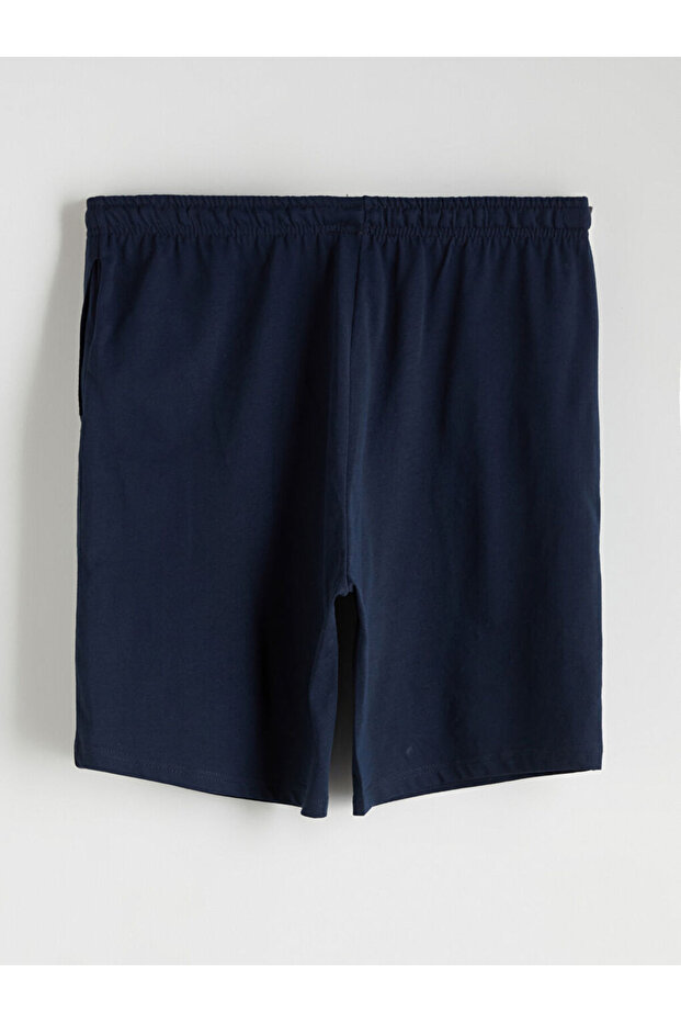 Indigo Standart Kalıp Erkek Şortlu Pijama Takımı - 5