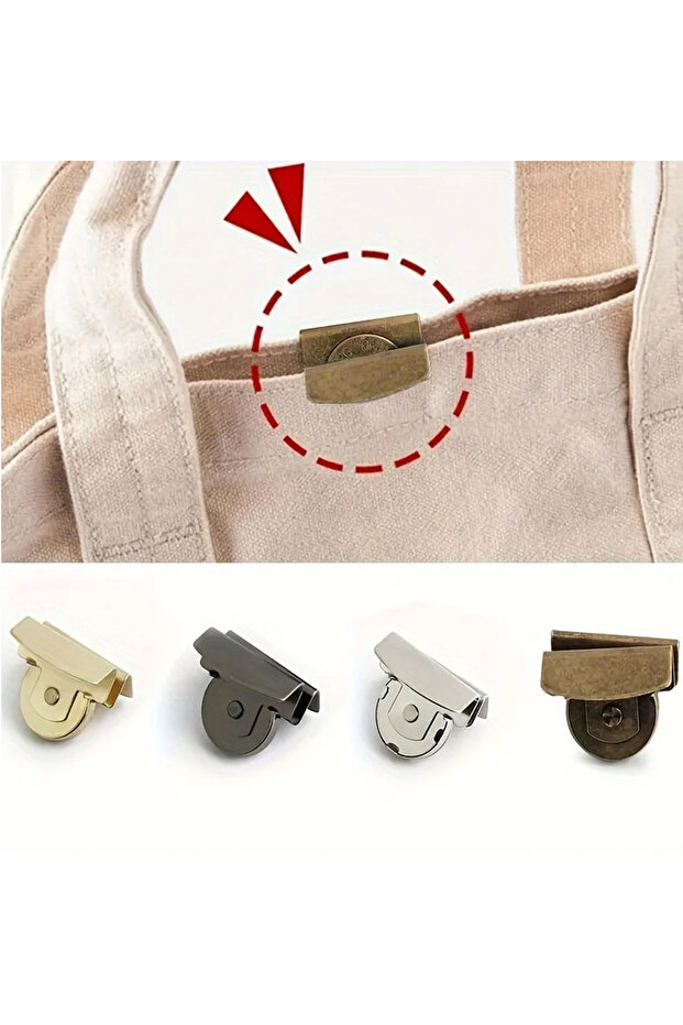 random color 8pcs 8-Piece bag snap accessories magnetic buckle, bag snap hidden button seam-free but