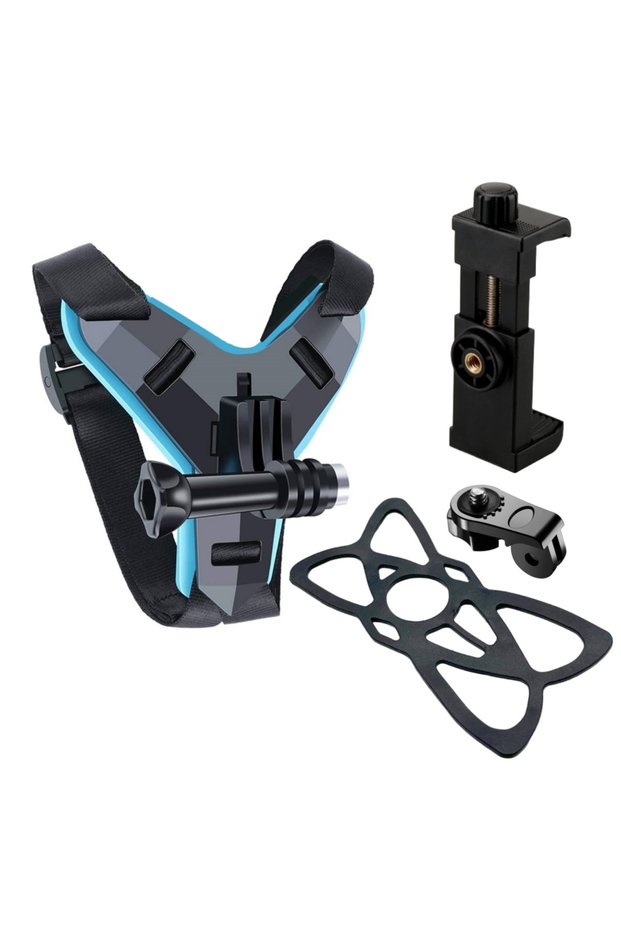 BlueS With Clip Motorcycle Helmet Phone Stand Mount Holder For GoPro Hero13 12 10 9 8 Action Sports