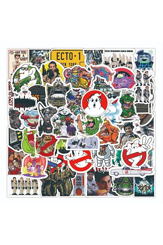 50Pcs 50Pcs Ghostbusters Graffiti Stickers Water Bottle Laptop Phone Bicycle Luggage Case Skateboard