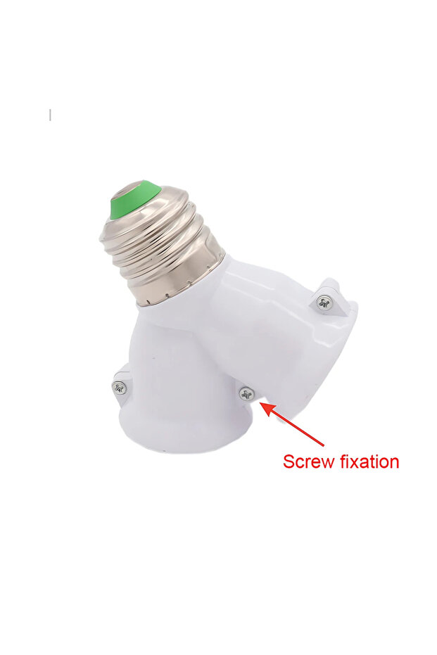 قاعدة مصباح E27 1/2 مع محول إضاءة، قاعدة مصباح إبداعية 2-E27، موزع إضاءة، محول قابس - 5