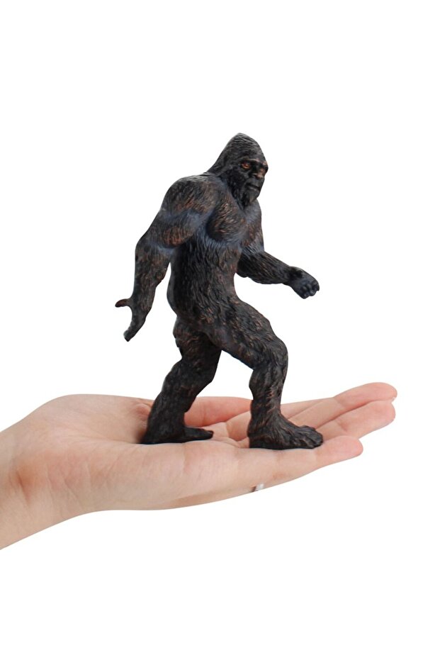 AS PIC PVC Bigfoot Statue Exquisite 5.9inch Black Brown Primitive Animal Tabletop Decorations Indoor