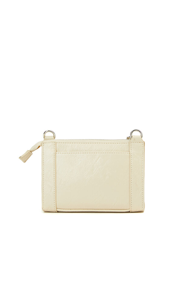 Bej Kadın Postacı Çanta - 4