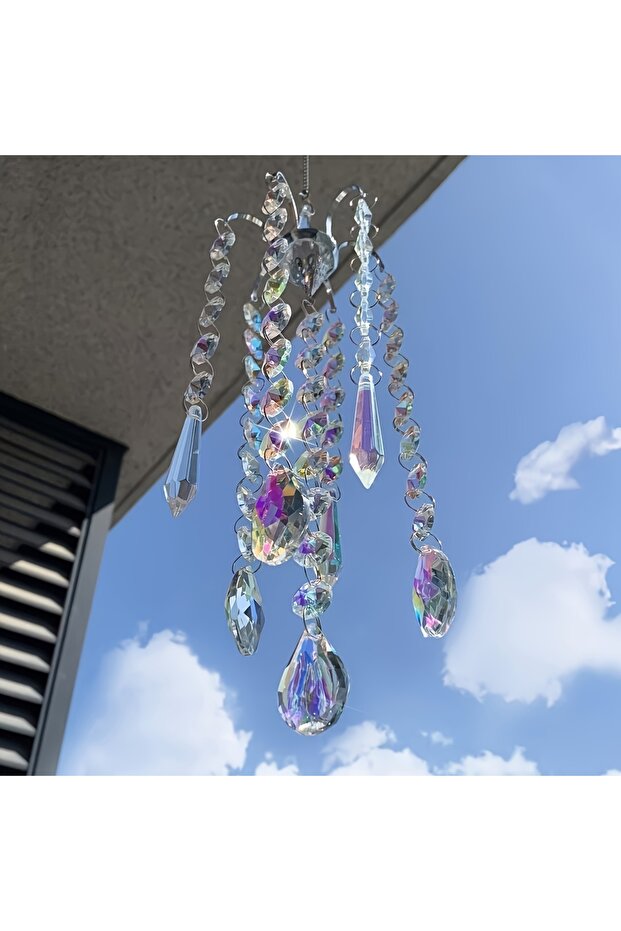 A Chandelier Wind Chimes Crystal Suncatcher Window Hanging Sun Catchers Prism Rainbow Maker Pendant