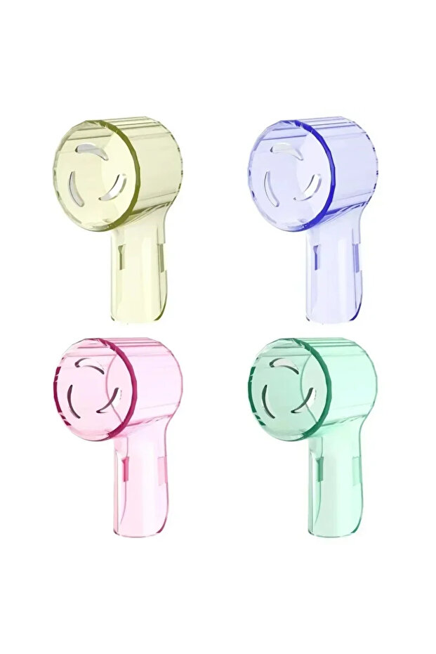 4Pcs Colorful Toothbrush Dustproof Covers Caps Compatible with Braun Oral B Replacement Heads and IO