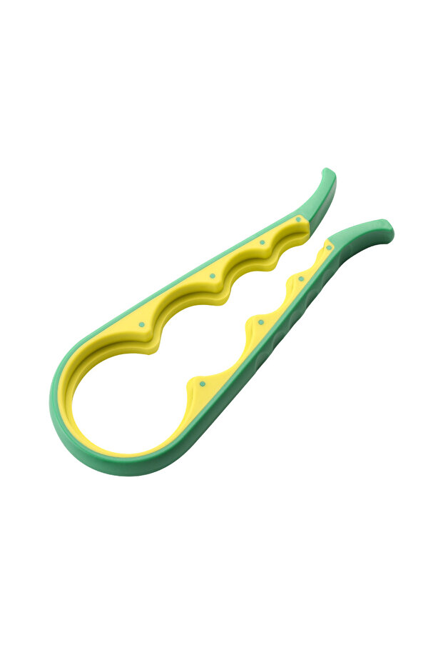 فتاحة علب (خضراء) 1 قطعة فتاحة زجاجات أربعة في واحد فتاحات علب متعددة الوظائف للمطبخ فتاحة زجاجات غير