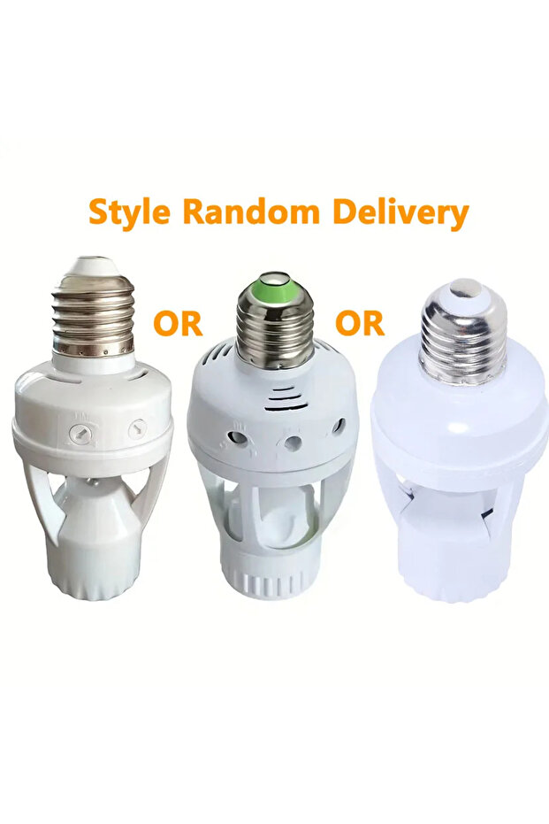 Light Switch PIR Smart PIR Motion Sensor Lamp Base E27 Light Socket 85-265V Auto Switch Bulb Holder - 4