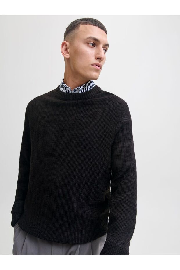 Strickpullover Einfarbig Strickpullover - 7