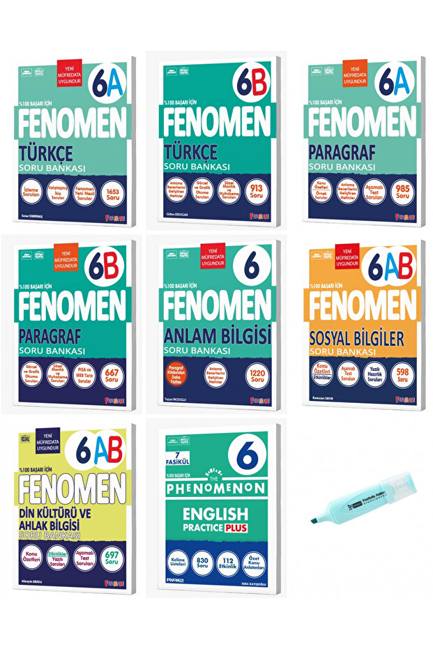 6. Sınıf Sözel Dersler Soru Bankası Bütün Dersler Set - 1