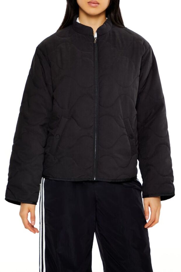 Kapitone Bomber Ceket - 2