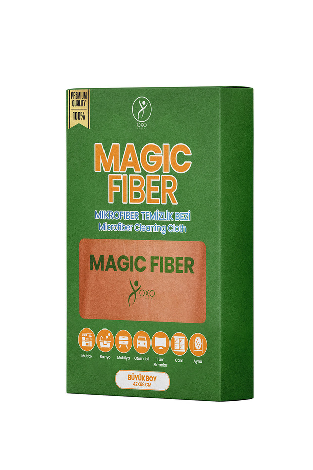 قطعة قماش تنظيف من الألياف الدقيقة MAGIC FIBER | حجم كبير 42×68 سم