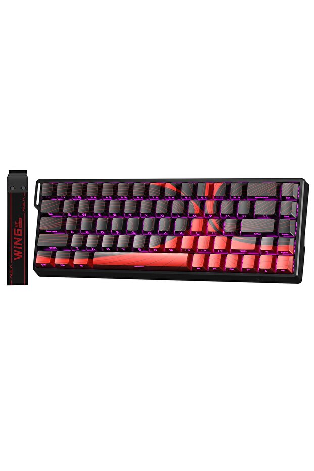 Win68 He Max Manyetik Klavye Rapid Trigger Wing Chun Switch 8000Hz RGB TKL Hot Swap Oyuncu Klav - 1