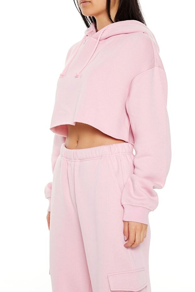 Fleece Crop Sweatshirt - 4