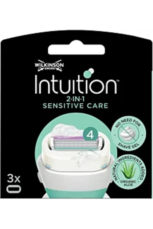 Sword Intuition Sensitive Care Blade 4 Blades, 3 Replacement Heads - 1