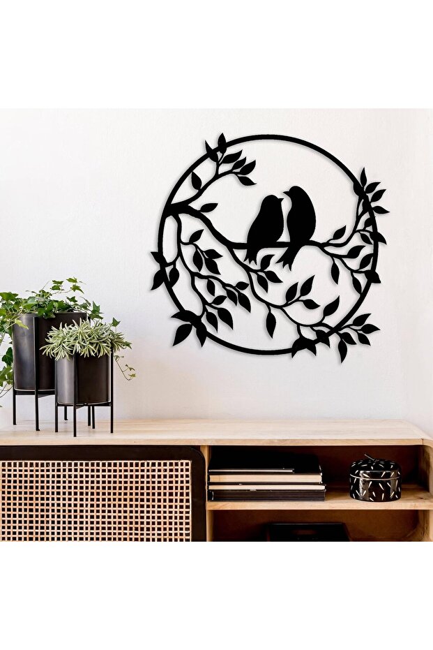 Acrylic Wall Art Panel - Tree with Birds Design - 24x24 inch