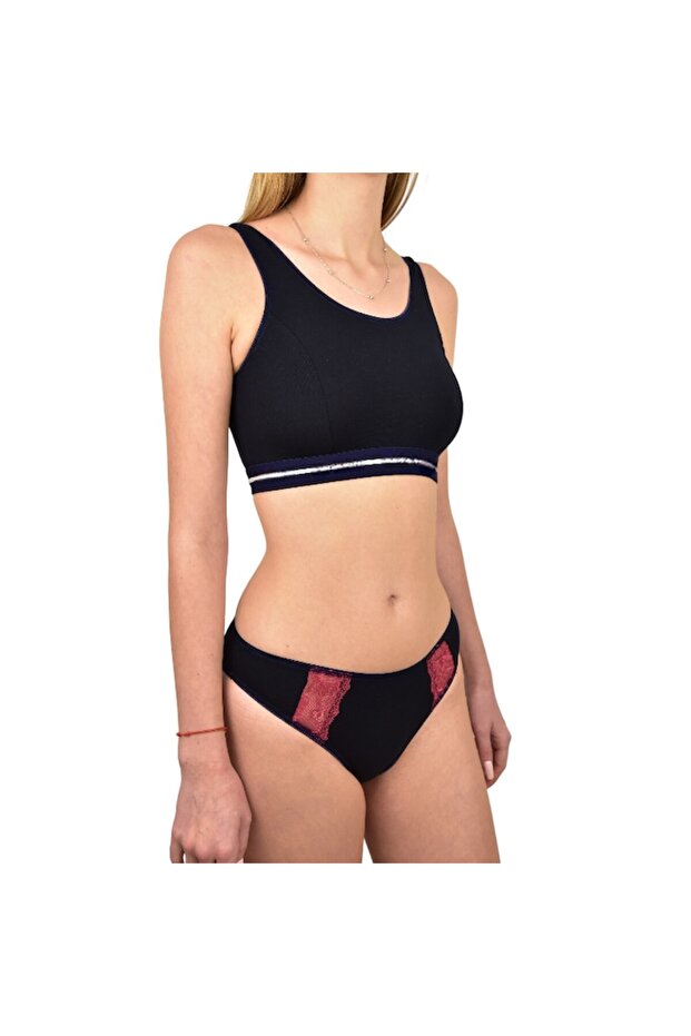 Bustiera dama, Bleumarin - 3