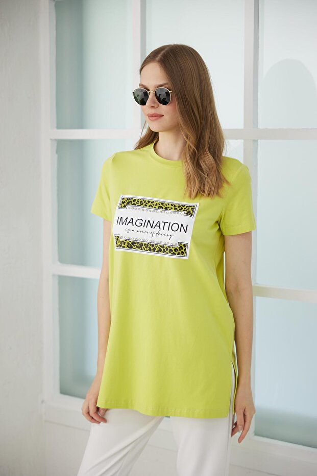 TAŞLI BASKILI TSHIRT - 3
