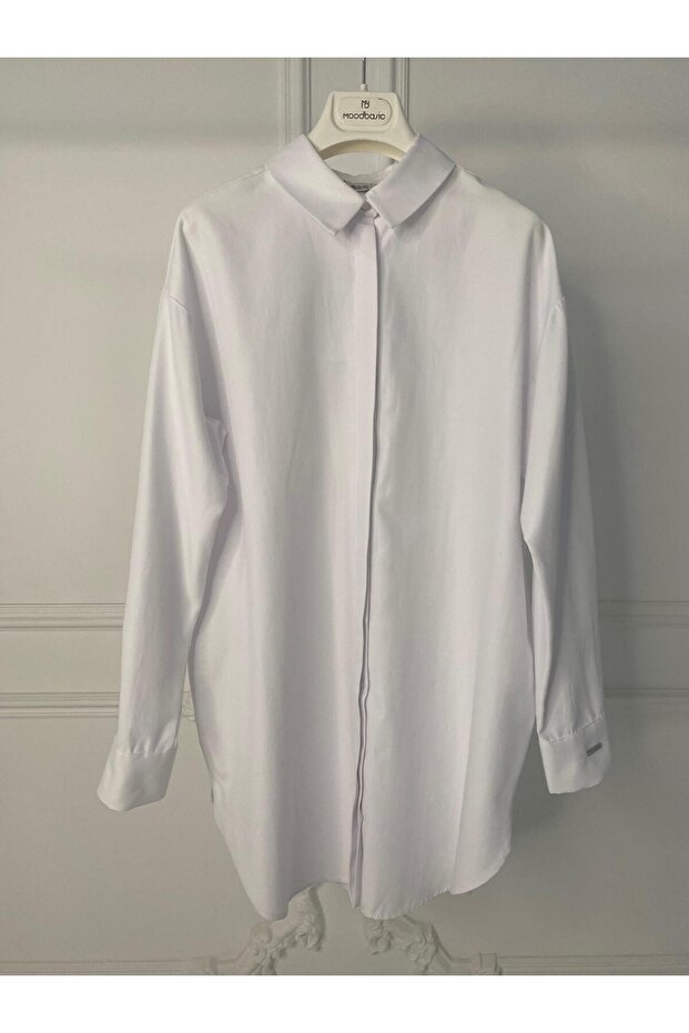 DÜŞÜK OMUZ PAMUKLU GÖMLEK - 1