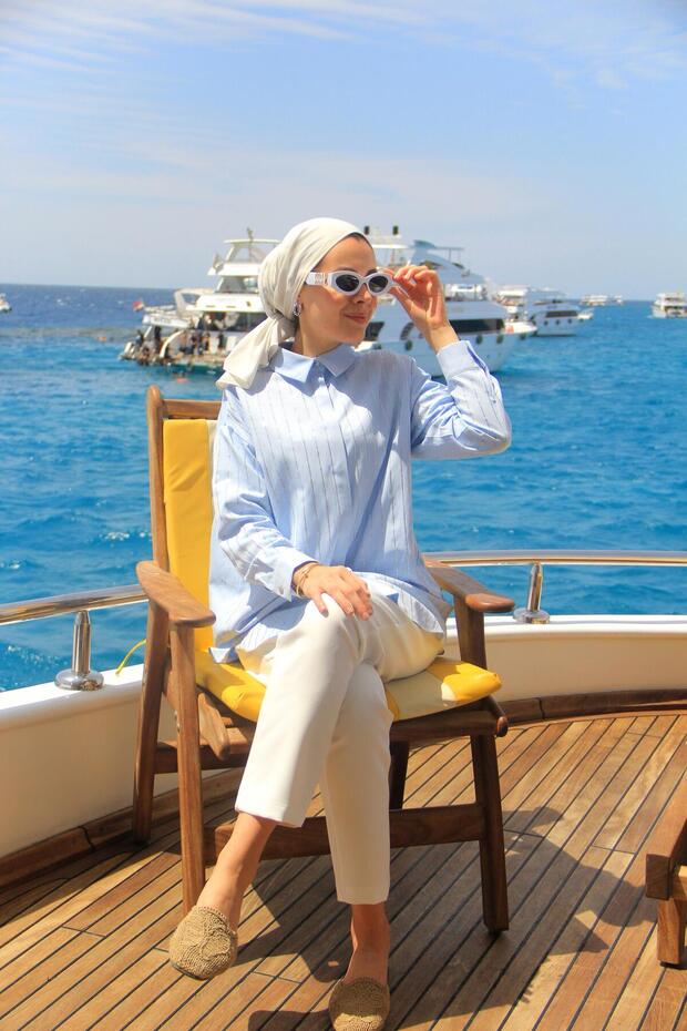 ŞERİT TAŞLI GÖMLEK - 1