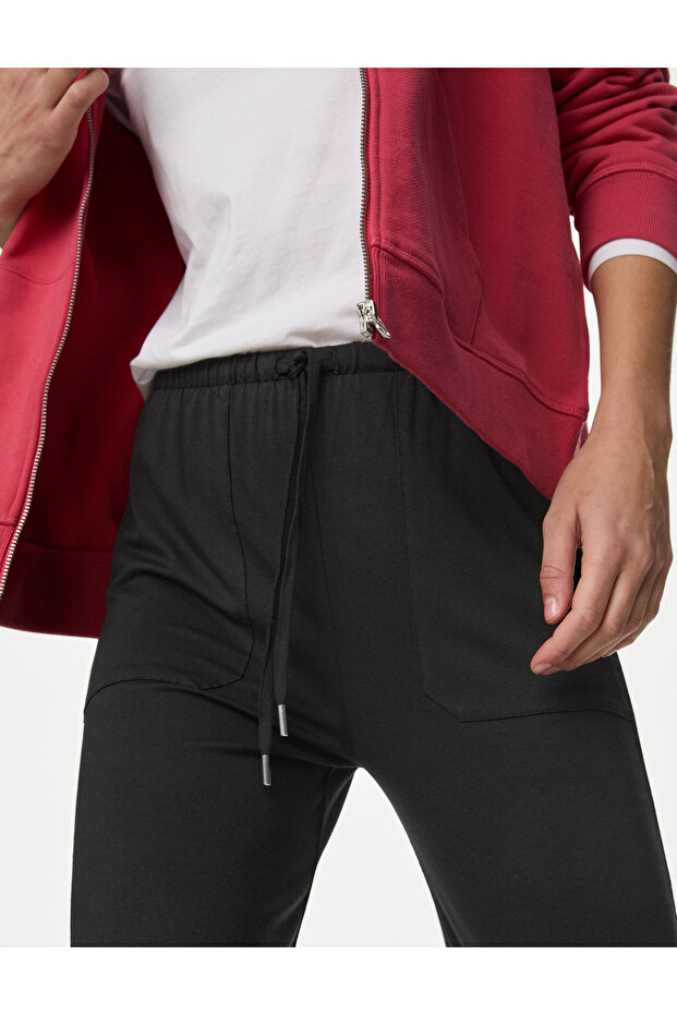 Wide Leg Örme Pantolon - 3