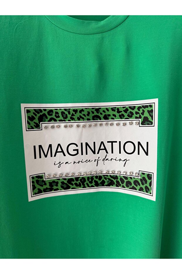 TAŞLI BASKILI TSHIRT - 2