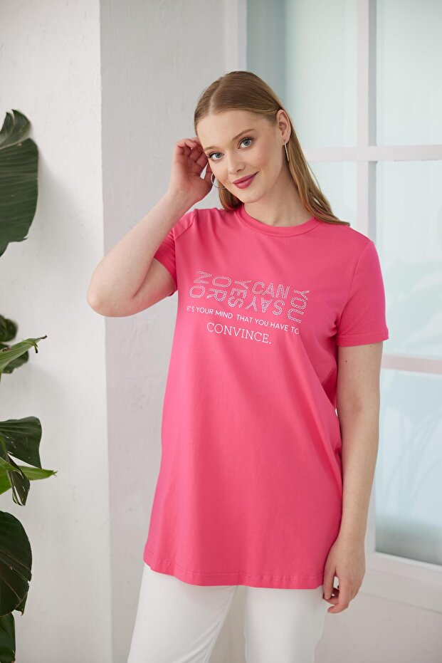 TAŞ BASKILI TSHIRT - 2